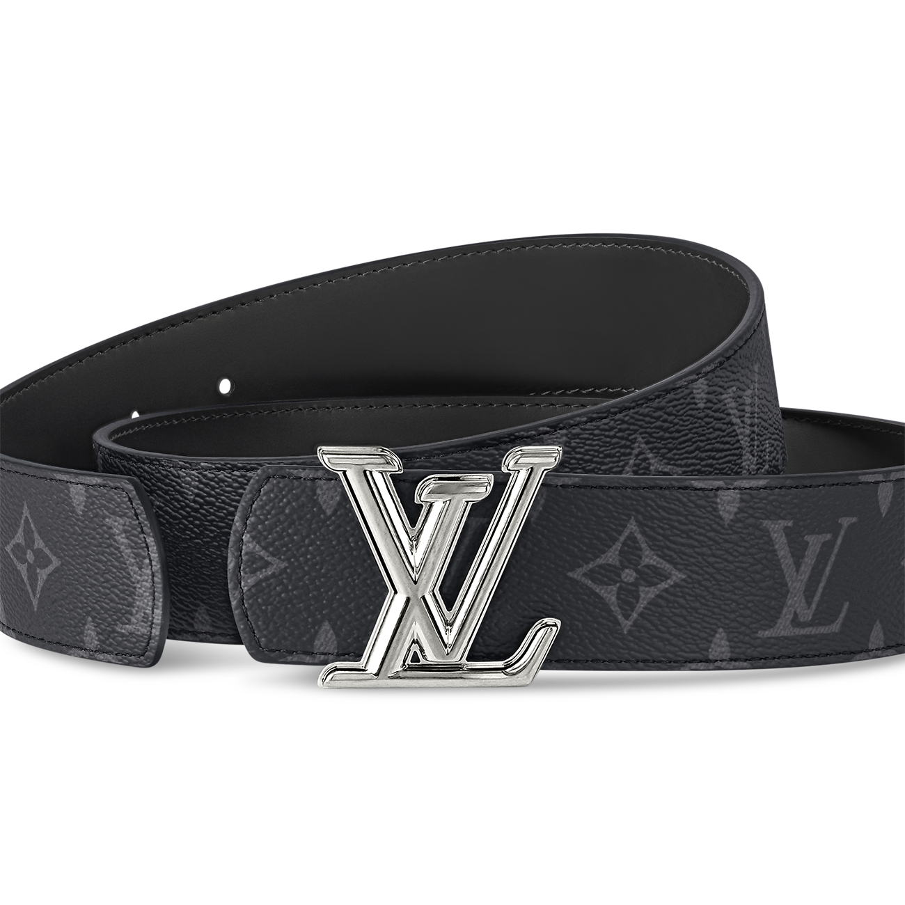 Louis Vuitton LV Dimension 40mm Reversible Belt Malachite Green - Silver LV Buckle
